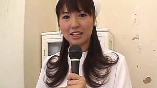 Japan's hottie Misato flaunts her naturals while nursing a lucky guy