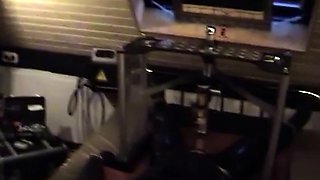 Brunette handjob amateur pulls for cum with lucky guy