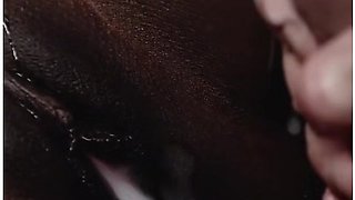 Belly bloats with hot cum in intense inflation play