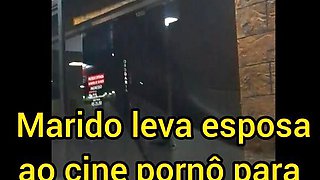 Hotwife takes wifey to pornography theater!