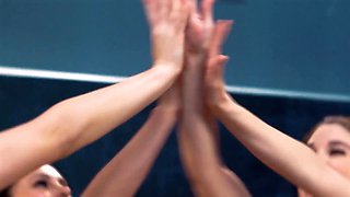 Girlsway - petite blonde Face Fucks & licks asshole her hot phat ass white girl red haired nurse after being taken care of