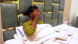 A sturdy dude drills this big and horny indian milf nurse with real passion