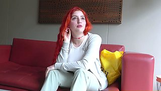 This redhead LATINA TEEN said she was camera shy