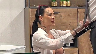Bimbodoll Secretary Gets Fucked Hard by a Big Cock!