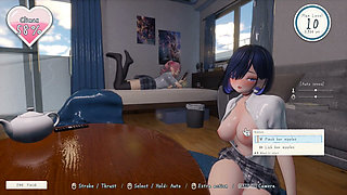 Hentai Game - Blue Hair College Gyaru Sex Scenes - Summer Hangout Spot Secret After College Spent with Gyarus