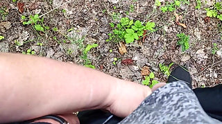 A Friend Sucks My Dick in a Park and Swallows Cum