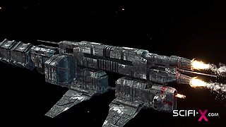 Lovely chippie - anal creampie scene - Scifi-X