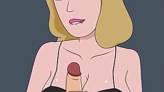Rick and Morty - a Way Back Home - Sex Scene Only - Part 47 Beth Handjob by Loveskysanx