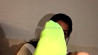 Pov foot fetish hand job