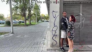 Colombian Sandy-haired Hoe Bangs Enormous Black Manhood in Public – Ferris Wheel to Street Spunk in Jaws!