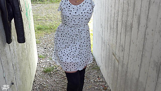 Blonde Gets It Publicly! Love Balls!