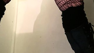 Milf try’s new BBC Dildo in public change room