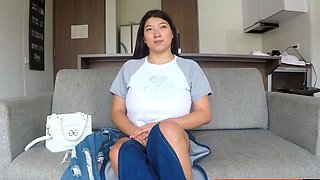 This BUSTY ASIAN LATINA let me ROUGH fuck her holes