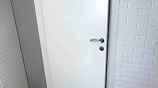 Wife comes out of bedroom after having sex to show step son