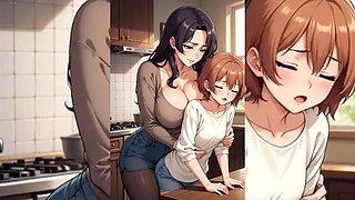 Yuri Hentai Lesbian Rimming  Pussy Licking Compilation Old Young Edition
