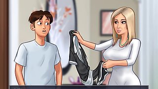 Busty mom gets in on the summer fun with some sizzling summertime saga action