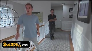 Busty Stepmoms Katie Morgan & Reagan Foxx Seduce Their Stepsons In A Taboo Halloween 4some