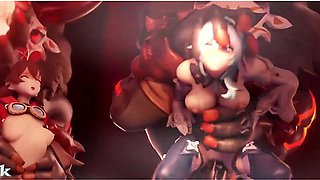 Eula Jean And Amber Get A Hardcore Sex Session With Mitachurls - Genshin Impact - Extended 60fps With Car Toon And Amber Sex
