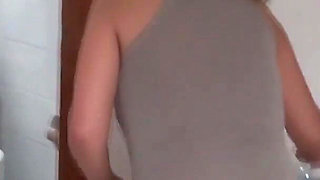 Enjoying My Stepmother at the Beach, I Caress Her Pussy and Give Myself a Massive Handjob