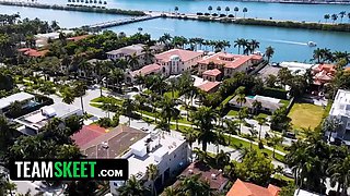 Rebellious step daughter wants to prove that she's a grown chick by getting herself creampied