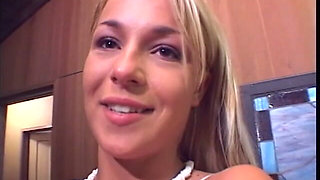 Blonde Coed Shows Her Talent as a Cock Sucker