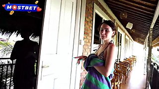 Busty Beautys Resort Pickup Leads to Steamy Massage and Hard Pounding