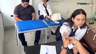 Mara the Latina Teen Fucks Her Teacher in Classroom - Amateur Homemade Sex