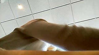 Lustful Blonde Publicly Brings Her Pussy To Orgasm In A Diner Toilet