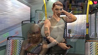 Cartoon fantasy with older and younger lesbians getting wild