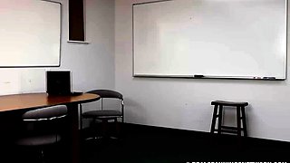 Teen floozy in a fetish schoolgirl uniform