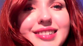 POV. Virtual Sex with Big Redhead Tits - Jerk off on My Boobs
