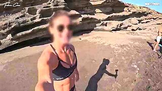 Beach Dick Flash For Two Girls: Fede's Spicy Beach Encounter With My Big Cock