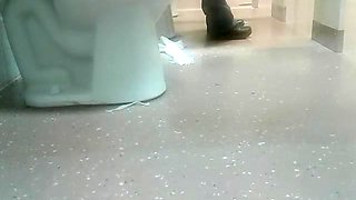 Woman has diarrhea in public restroom