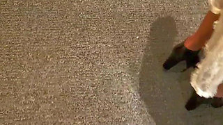 Horny MILF Flashes Pussy and Ass at Bar and Hotel