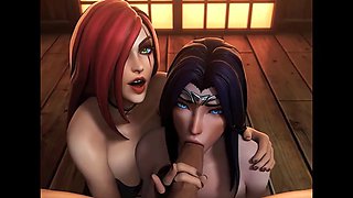 3D Compilation: KDA Ahri Evelynn Irelia Miss Fortune Uncensored Hentai League of Legends