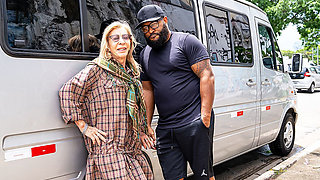 79 Years Old Mature Picked up for Ass Fucking