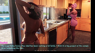 Awam 2 Sofia Real Fuck Edition - Ellie Masturbates to Sam Fucking Sofia on the Kitchen Counter