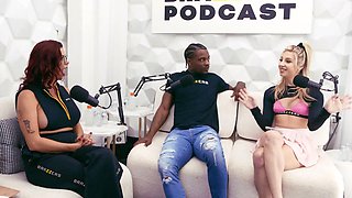 The brazzers podcast gig 7 (trimmed) - Alexis Fawx x cheerleader kait x Damion Dayski