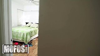 Mofos - Kenzie Reeves catches her busty step-mom Vanessa Cage masturbating and odorous her pants