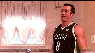 Brunette and Redhead Threesome: Sharing Cock and Eating Pussy in HD