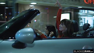 Riley and her bestie lick cunts when sharing BBC