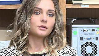 Afton's luscious locks cascade as Justin pounds her from behind