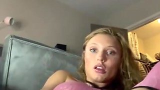 Squirts all over quiet fuck while roommate watchs