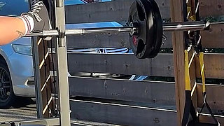 Whoopsie. Worked Out, Then Fucked a Dumbbell with Pink
