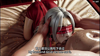 Cuckold Husband Watches Fat Bull Fuck His Blindfolded Red Concubine Ai-generated