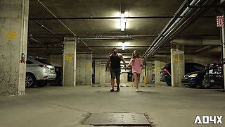Ad4x - face down ass up - tatted teenie in aggressive doggy-style romp