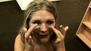Amateur gorgeous blonde cumshot compilation