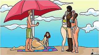3 Hot Milfs Get Stretched By Thick Fat Bbc