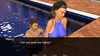 Project hot wife, learning to swim