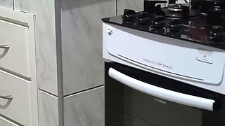 Maid Had Her Ass Used While Washing Dishes.